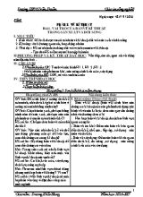 Giáo án Công nghệ 8 - Trường THCS Triệu Thuận